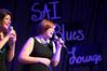 Christina Gooch, sophomore digital media studies major, sings a Blue Skies Medley during the Chi Omega small group act at All-Sing 2009. - Photo by Kristi McMurry
