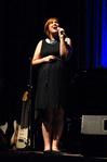 Christina Gooch, sophomore digital media studies major, sings a filler act for All-Sing 2009. - Photo by Kristi McMurry