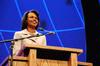 Condoleezza Rice, who served as secretary of state for President George W. Bush, was the keynote speaker for Union’s 12th annual Scholarship Banquet at the Carl Perkins Civic Center. - Photo by Abby Ott