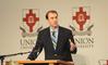 Michael Lindsay, author of <em>Faith in the Halls of Power</em>, presents an address entitled "Denominationalism and the Changing Religious Landscape in North America" during the Southern Baptists, Evangelicals and the Future of Denominationalism conference. - Photo by Morris Abernathy