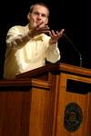 David Platt, senior pastor at The Church at Brook Hills, encourages students to live sacrificially during the Faith In Practice chapel on Thursday, Oct. 22. - Photo by Beth Spain