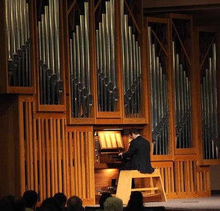 Organist Ken Cowan was the featured performer for this year’s McAfee Organ Concert. Cowan is assistant professor of organ at Westminster Choir College of Rider University in Princeton, N.J.