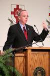 President Dockery speaks at the Southern Baptist, Evangelicals and the Future of Denominationalism Conference. - Photo by Kristi McMurry