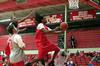 Tacuma Alexander, senior, goes up for a shot during a scrimmage for Bulldog Madness. - Photo by Kristi McMurry