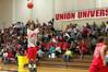 Stan McNeil, junior, shoots three pointers in a competition against one of the Lady Bulldogs during Bulldog Madness.  - Photo by Kristi McMurry