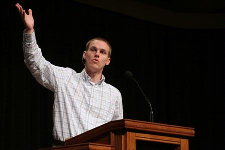 David Platt, senior pastor of The Church at Brook Hills, teaches in chapel. 