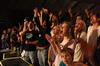 The audience cheers as After Edmund performs during homecoming concert. - Photo by Megan Bailey