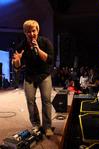 Mike Grayson, lead vocalist for MIKESCHAIR, performs during the homecoming concert. - Photo by Megan Bailey
