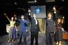 Abigail Ebensberger, Scott McSwain, David Conway, Alex Evans, and Tiffany Wade perform in Zombies from the Beyond. - Photo by Morris Abernathy