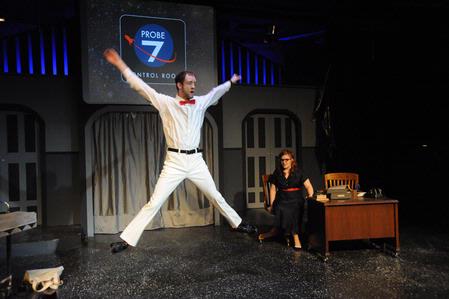 Chad Hoy and Tiffany Wade perform in Zombies from the Beyond.