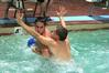 Lambda Chi and the SAE Goats compete in an intramural water polo tournament.  - Photo by Kristi McMurry