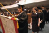 Graduates file in during the processional at the August 2003 commencement exercises held at West Jackson Baptist Church. - Photo by Jim Veneman