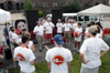 Director of University Communications Todd Starnes warms up the student troops before the Steven Curtis Chapman Brown Bag concert sponsored by Union in Franklin, Tenn. - Photo by Jim Veneman