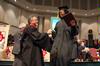 Tarsha Latondra Bond makes her way off the stage after receiving her bachelor of science in nursing at the fall graduation ceremony.  - Photo by Kristi McMurry