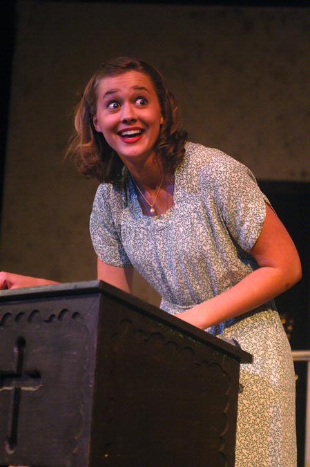 Caitlin Riggs performs as June Sanders in Smoke on the Mountain.