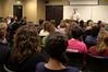 Mark Dever, pastor of Capitol Hill Baptist Church in Washington, D.C., speaks to students in the Bowld Commons on the importance of the church. - Photo by Lauren Laster
