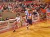 Jessica Graves, senior journalism major, drives to the basket in Game 1 of the NAIA Women's Basketball National Tournament against Southwestern Assemblies of God University. The Lady Bulldogs won 86-47. - Photo by Morris Abernathy