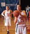 Kaitlin Dudley, senior physical education and health major, shoots a free throw in Game 1 of the NAIA Women's Basketball National Tournament against Southwestern Assemblies of God University. The Lady Bulldogs won 86-47.  - Photo by Morris Abernathy