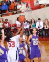 Lavanda Ross, sophomore accounting major, goes up for a shot in Game 1 of the NAIA Women's Basketball National Tournament against Southwestern Assemblies of God University. The Lady Bulldogs won 86-47.   - Photo by Morris Abernathy