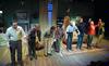 The cast of The Mousetrap takes a bow after their performance.  - Photo by Morris Abernathy