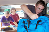Douglas Martin of Erin, Tenn. and his family move his belongings into the his dorm room at Union on Saturday afternoon of FOCUS 2003. - Photo by Lindsay Stavish