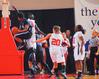 Zeinab Chan, junior history major, goes up to block a shot against her Oklahoma City University opponent in the Semifinals of the NAIA National Tournament. The Lady Bulldogs advanced to the championship game with a win of 63-61. - Photo by Morris Abernathy