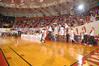 The Lady Bulldog basketball team rushes the court after defeating Oklahoma City University in the Semifinals of the NAIA National Championship.  - Photo by Morris Abernathy