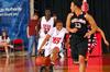 Lavanda Ross, sophomore accounting major, dribbles down the court during the Championship game of the NAIA National Tournament. The Lady Bulldogs defeated Azusa Pacific Univeristy 73-65. - Photo by Morris Abernathy