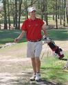 Brett Barry reacts to knocking the ball on the green from out of the rough at Pickwick Landing. - Photo by Steven Aldridge
