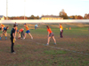 Women's intramural football action 2002. - Photo by Uncredited