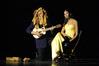Spencer Connatser, sophomore Christian studies major, and Katie Mohler, junior history major, perform as Beauty and Beast in a SAC skit during Variety Show 2010. - Photo by Lauren Laster