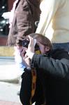Ryan Oetting, junior digital media studies, takes a picture during a trip to Nashville to tour advertising agencies.  - Photo by Kristi McMurry