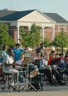 The band performed outside on Union's amphitheater.  - Photo by Beth Spain