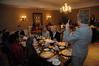 Mrs. Lanese Dockery goes over the semi-formal place setting for the annual Etiquette Luncheon.  - Photo by Morris Abernathy