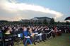 Faculty members watch as graduating seniors receive their diplomas at the spring 2010 commencement ceremony.  - Photo by Morris Abernathy