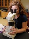 Biology student conducting an experiment. - Photo by Morris Abernathy