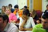 Students listen and take notes in Dr. Bryan Dawson's math class.  - Photo by Morris Abernathy