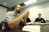 Dr. Micah Watson, assistant professor of political science, teaches a class.  - Photo by Morris Abernathy