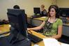 Students take advantage of the many computers open for use in the Emma Waters Summar Library.  - Photo by Morris Abernathy