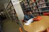 Many students chose to work at the quiet individual study tables in the Emma Waters Summar Library.  - Photo by Morris Abernathy