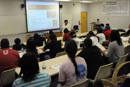 Minority Scholarship Orientation, led by Jacqueline Taylor. 