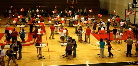 New students register and prepare to move into their dorms on Move In Day. 