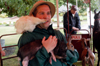Mark VanderHaar, Director of Student Programs, has gone to the animals at Fall Fest 2003. - Photo by Jonathan Blair