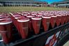Over two hundred commemorative cups were given out at the dedication of the Hope Residence Complex.  - Photo by Morris Abernathy