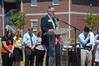 Richard Grimm, senior vice president for enrollment services, leads the Invocation for the dedication of the Hope Residence Complex.  - Photo by Morris Abernathy