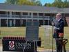 President David S. Dockery thanks everyone that had a hand in the planning and construction of the Hope Residence Complex. - Photo by Morris Abernathy