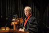 President David S. Dockery greets faculty, staff, students, and friends of Union University at the Fall Convocation service. - Photo by Morris Abernathy