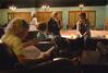 Students enjoy coffee and good fellowship at Barefoots Joe.  - Photo by Abigail Harris