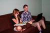 Sophomores Meghan Reed and David Leisey take a break in between classes at Barefoots Joe. - Photo by Deanna Santangelo