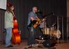 A group from City Fellowship, led by pastor Russ Pflasterer, leads music during chapel. - Photo by Ebbie Davis